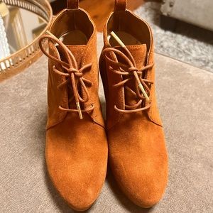 MK suede booties size 7.5